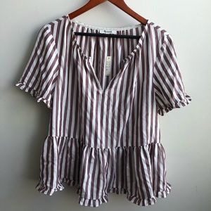 Madewell peplum top